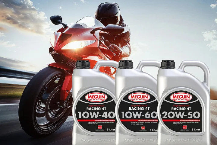 Нові мотоциклетні оливи megol Racing 4T: 10W-40, 10W-60 і 20W-50