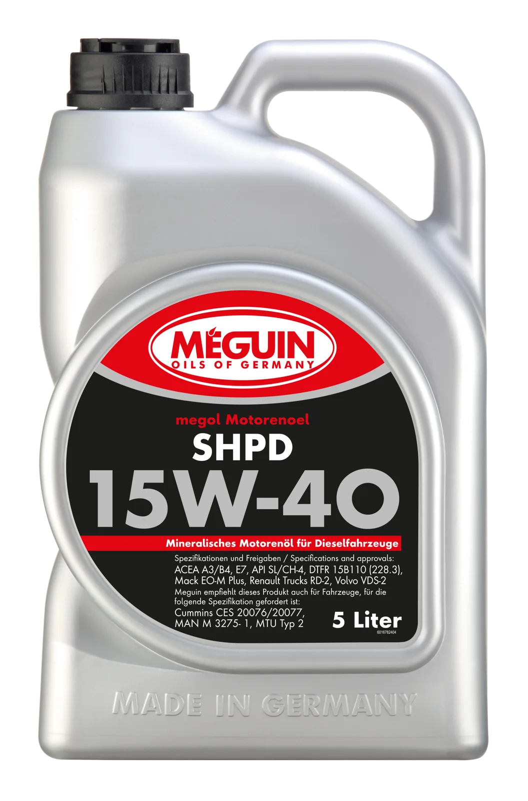Моторное масло MEGUIN megol SHPD 15W-40, 5 л