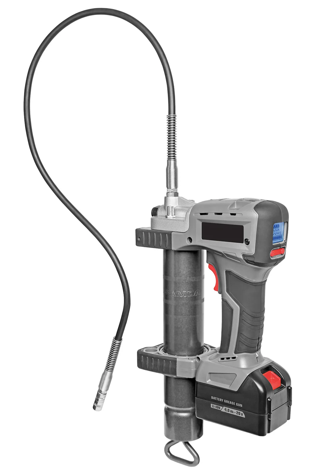 Шприц для мастила MEGUIN Cordless grease gun 20 V Li-ion with high-pressure hose, 1 шт
