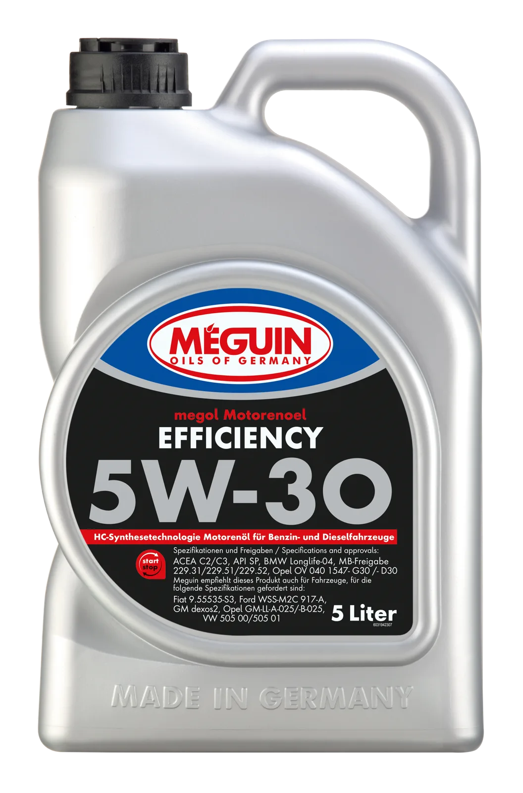 Моторна олива MEGUIN megol Efficiency 5W-30, 5 л