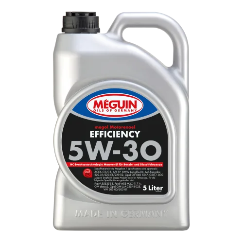 Моторное масло MEGUIN megol Efficiency 5W-30, 5 л
