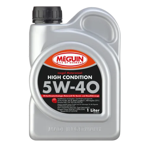 Моторное масло MEGUIN megol High Condition 5W-40, 1 л