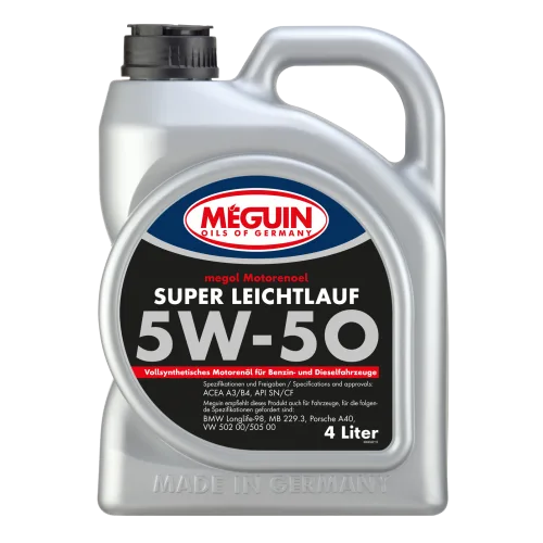 Моторна олива MEGUIN megol Super Leichtlauf 5W-50, 4 л