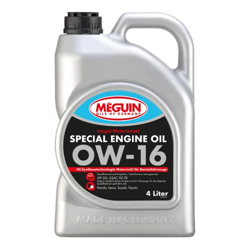 Моторна олива MEGUIN megol Special Engine Oil 0W-16, 4 л