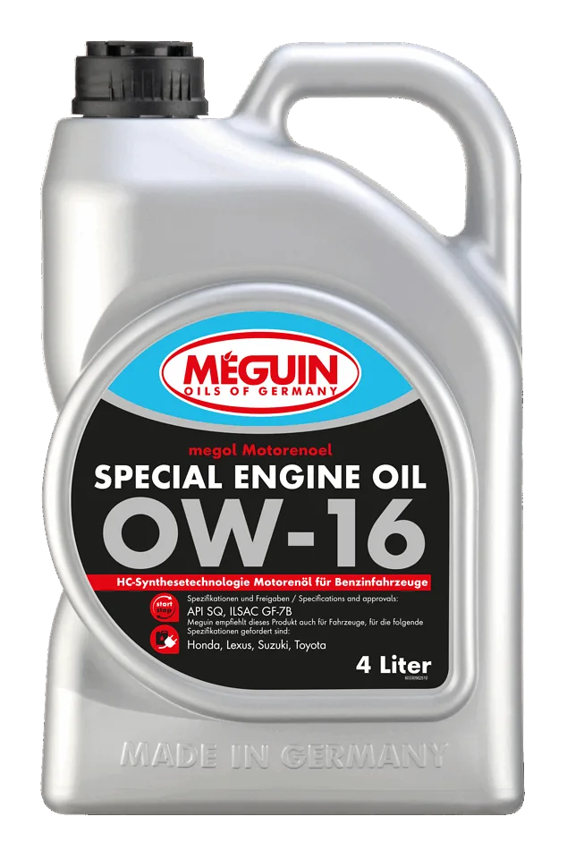 Моторна олива MEGUIN megol Special Engine Oil 0W-16, 4 л