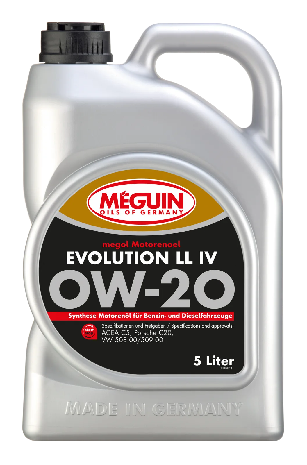 Моторна олива MEGUIN megol Evolution LL IV 0W-20, 5 л