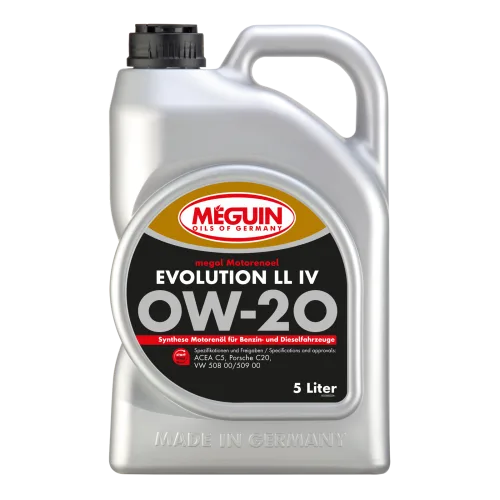 Моторна олива MEGUIN megol Evolution LL IV 0W-20, 5 л