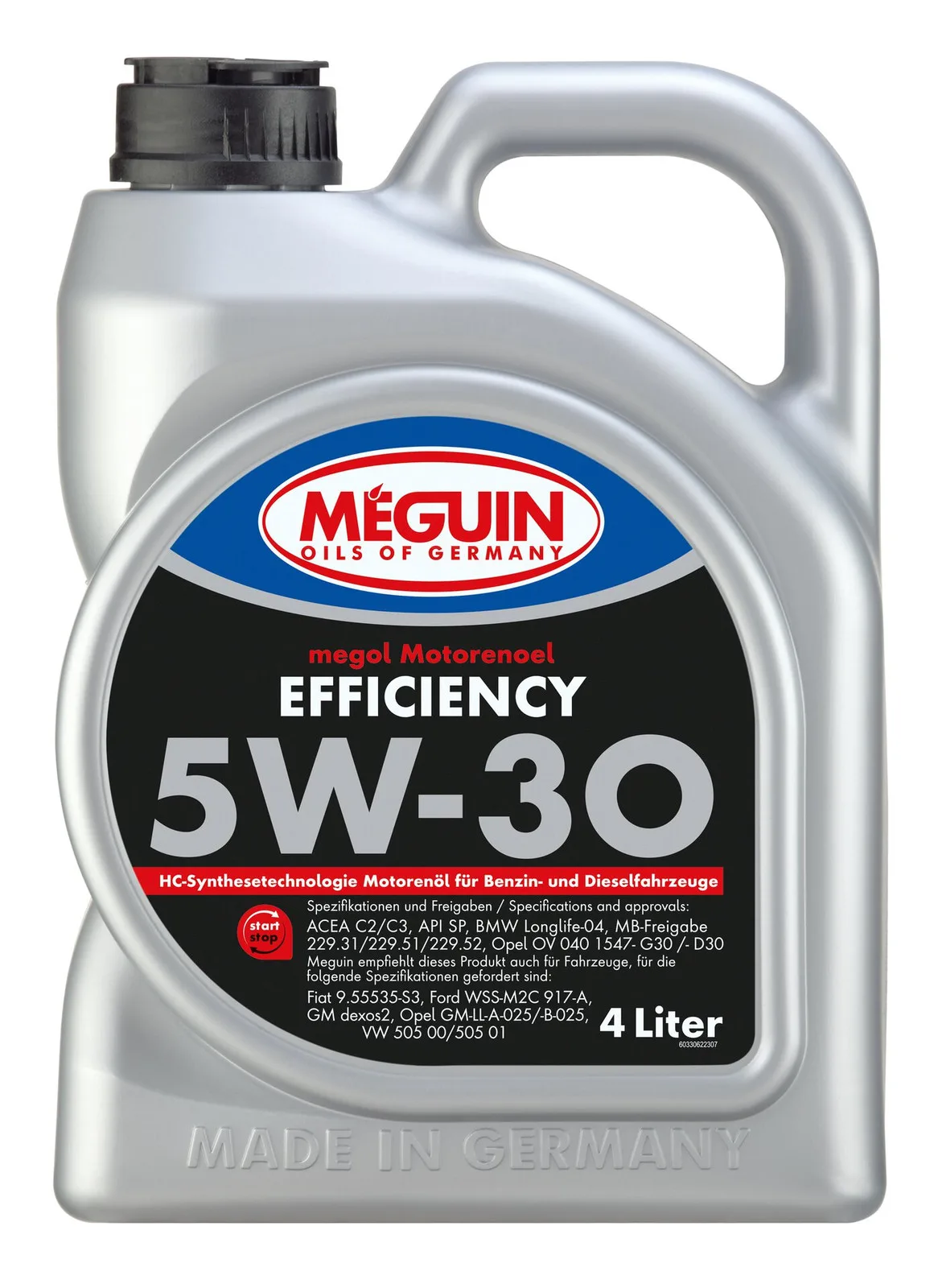 Моторна олива MEGUIN megol Efficiency 5W-30, 4 л