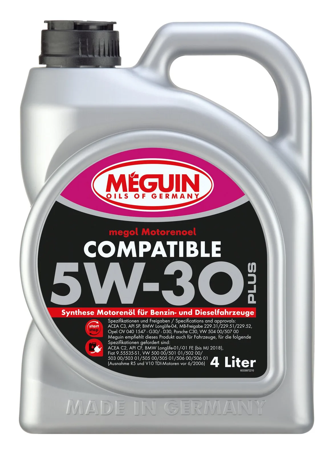 Моторна олива MEGUIN megol Compatible 5W-30 Plus, 4 л