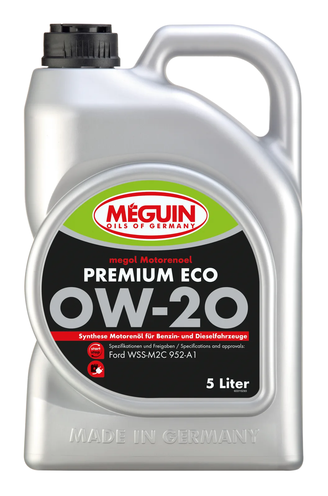 Моторна олива MEGUIN megol Premium ECO 0W-20, 5 л