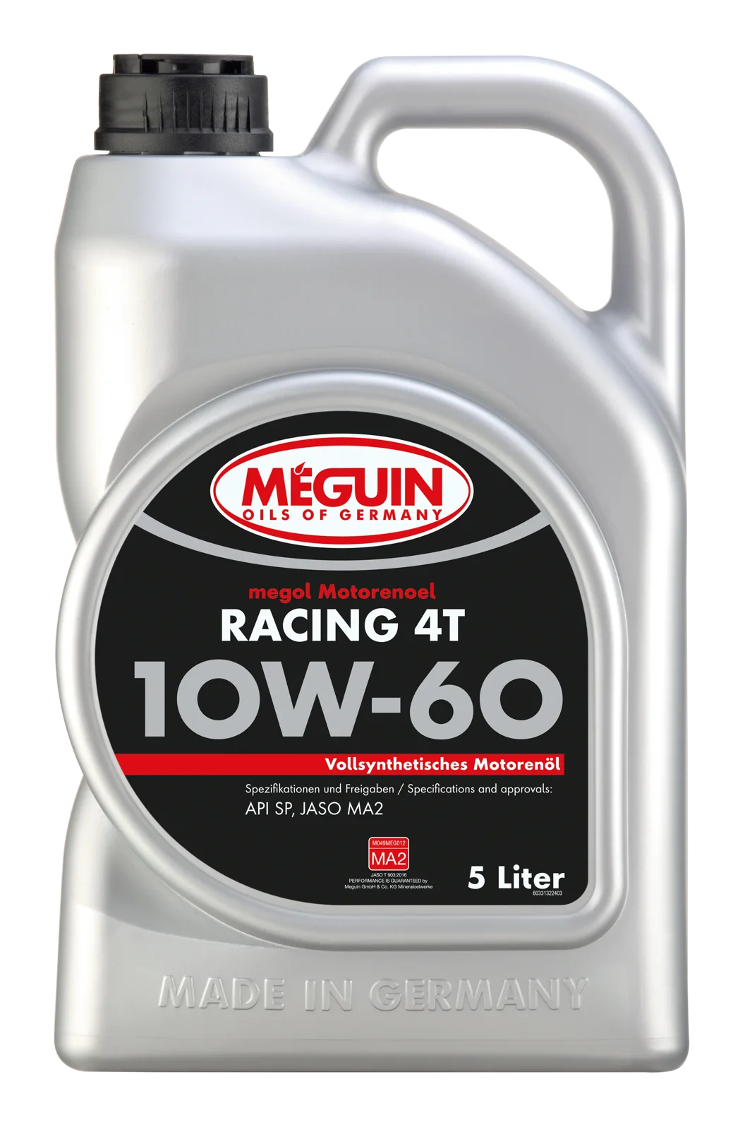 Моторна олива MEGUIN megol Racing 4T 10W-60, 5 л
