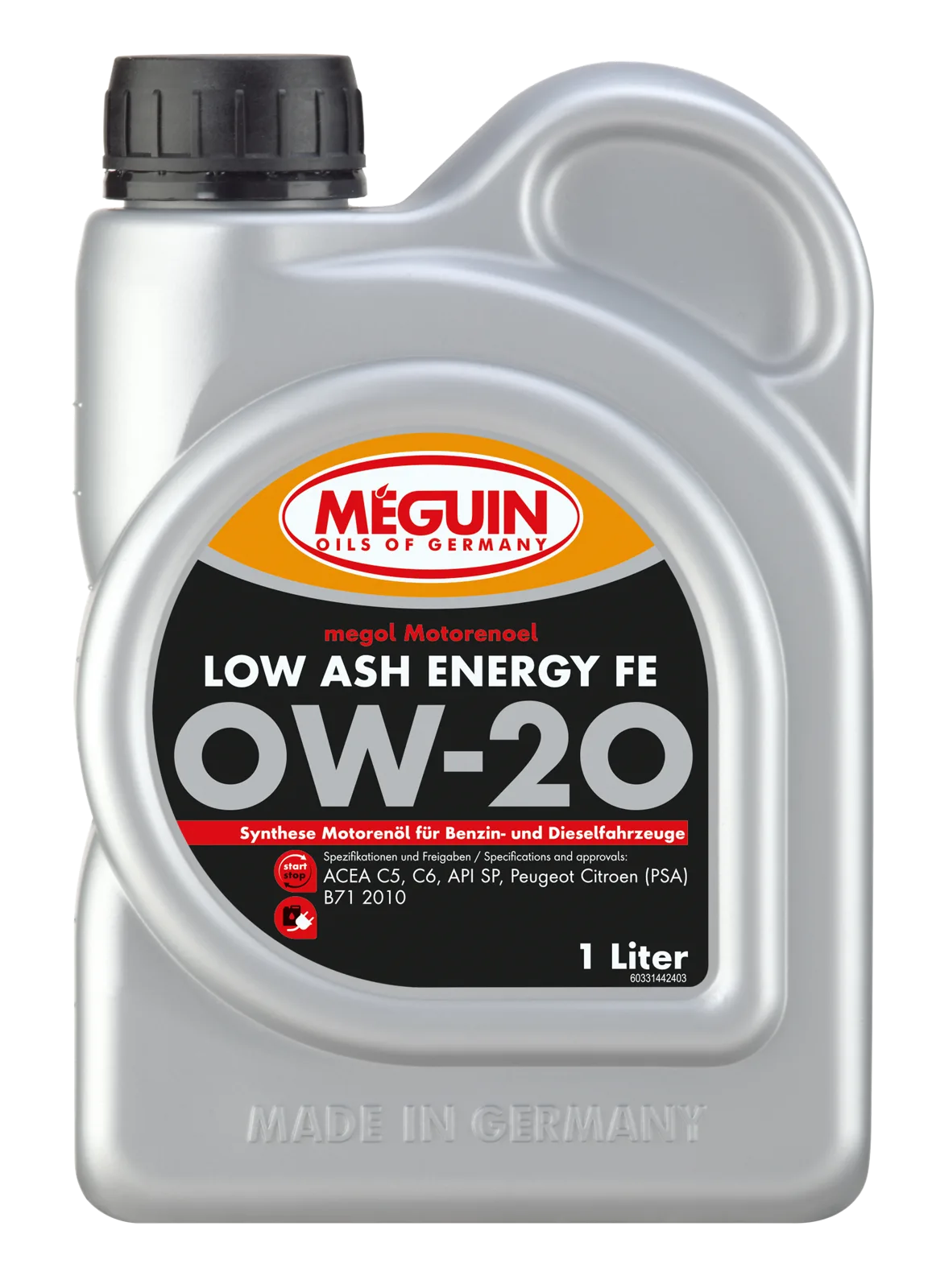 Моторна олива MEGUIN megol Low Ash Energy FE 0W-20, 1 л