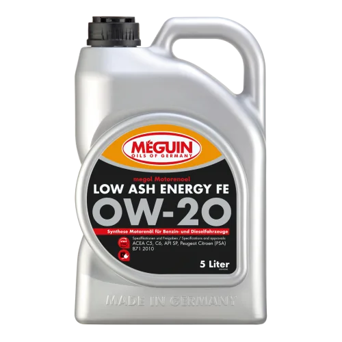 Моторна олива MEGUIN megol Low Ash Energy FE 0W-20, 5 л