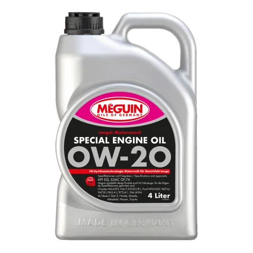 Моторна олива MEGUIN megol Special Engine Oil 0W-20, 4 л