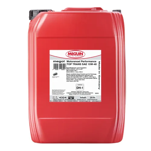 Моторна олива MEGUIN megol Performance Top Trans 15W-40, 20 л