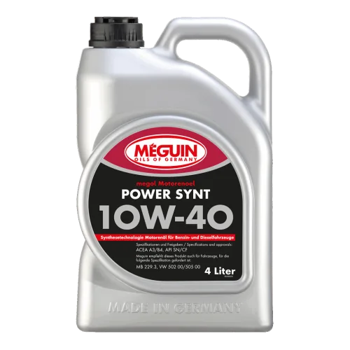Моторна олива MEGUIN megol Power Synt 10W-40, 4 л