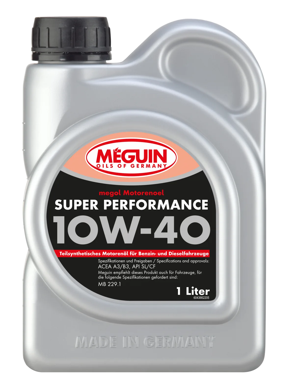 Моторна олива MEGUIN megol Super Performance 10W-40 (teilsynth.), 1 л