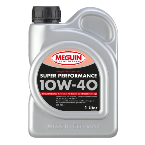 Моторна олива MEGUIN megol Super Performance 10W-40 (teilsynth.), 1 л