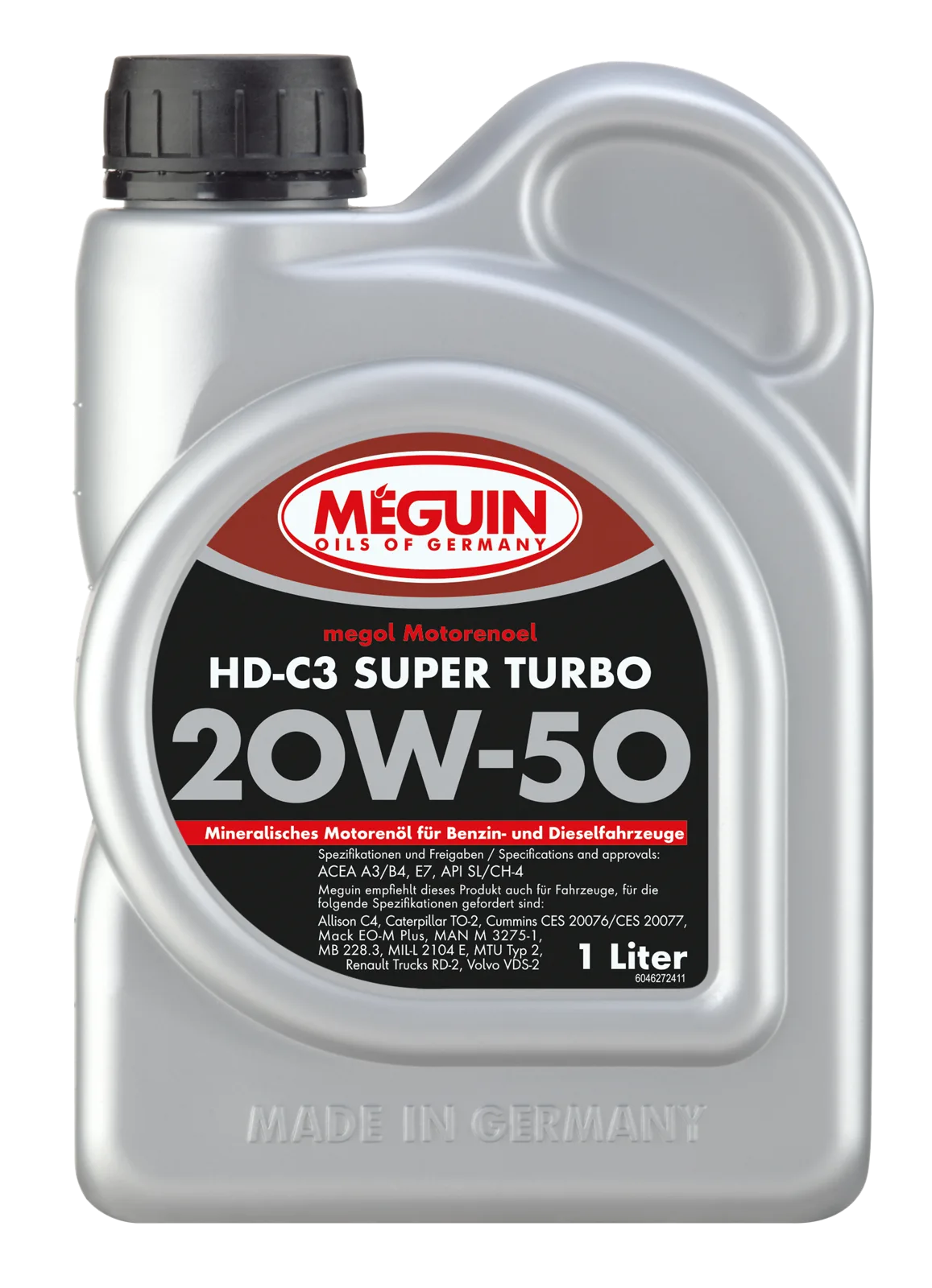 Моторна олива MEGUIN megol HD-C3 Super Turbo 20W-50, 1 л