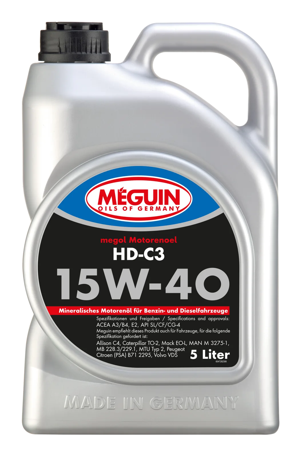 Моторна олива MEGUIN megol HD-C3 15W-40, 5 л