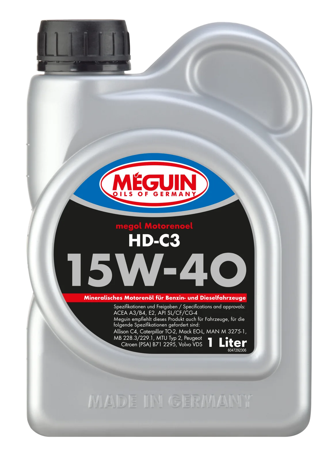 Моторна олива MEGUIN megol HD-C3 15W-40, 1 л