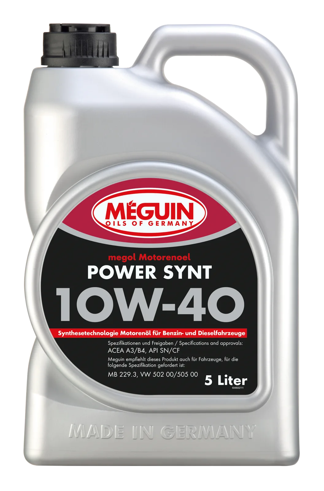 Моторна олива MEGUIN megol Power Synt 10W-40, 5 л
