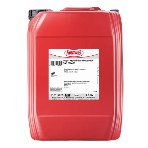 Трансмісійна олива MEGUIN megol Hypoid GL 5 80W-90, 20 л