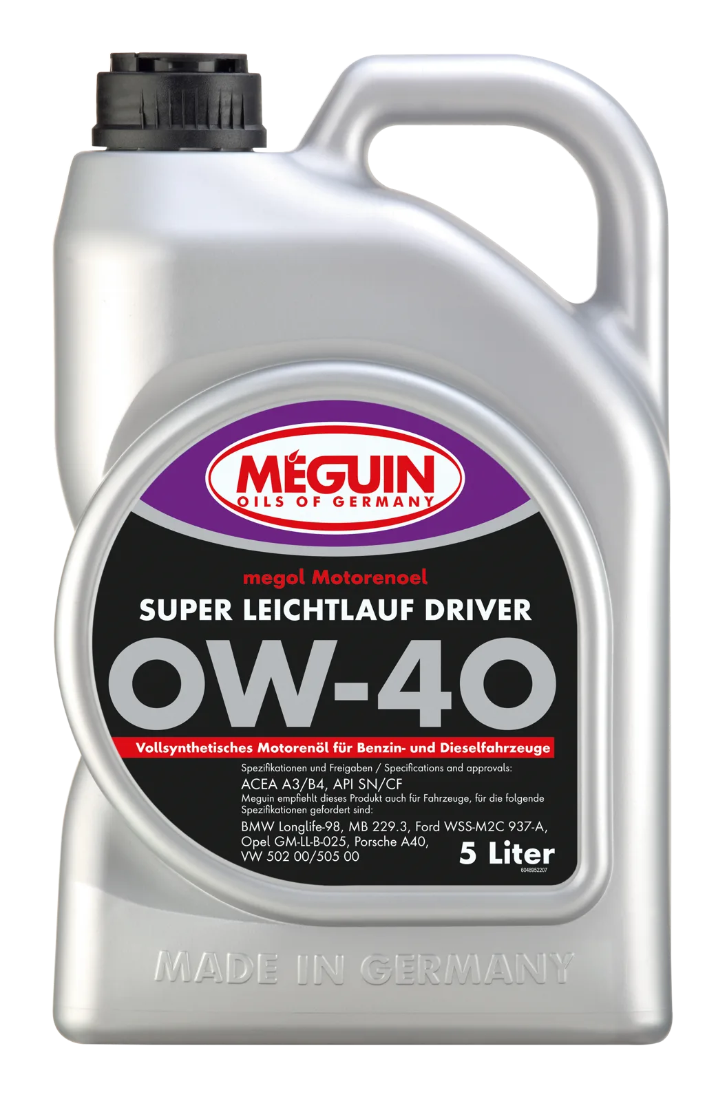Моторна олива MEGUIN megol Super Leichtlauf DRIVER 0W-40, 5 л
