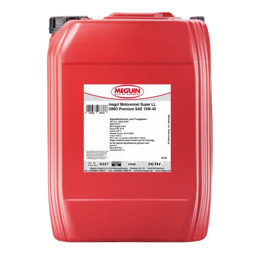 Моторна олива MEGUIN megol Super LL DIMO Premium 10W-40, 20 л