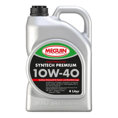 Моторна олива MEGUIN megol Syntech Premium 10W-40, 4 л