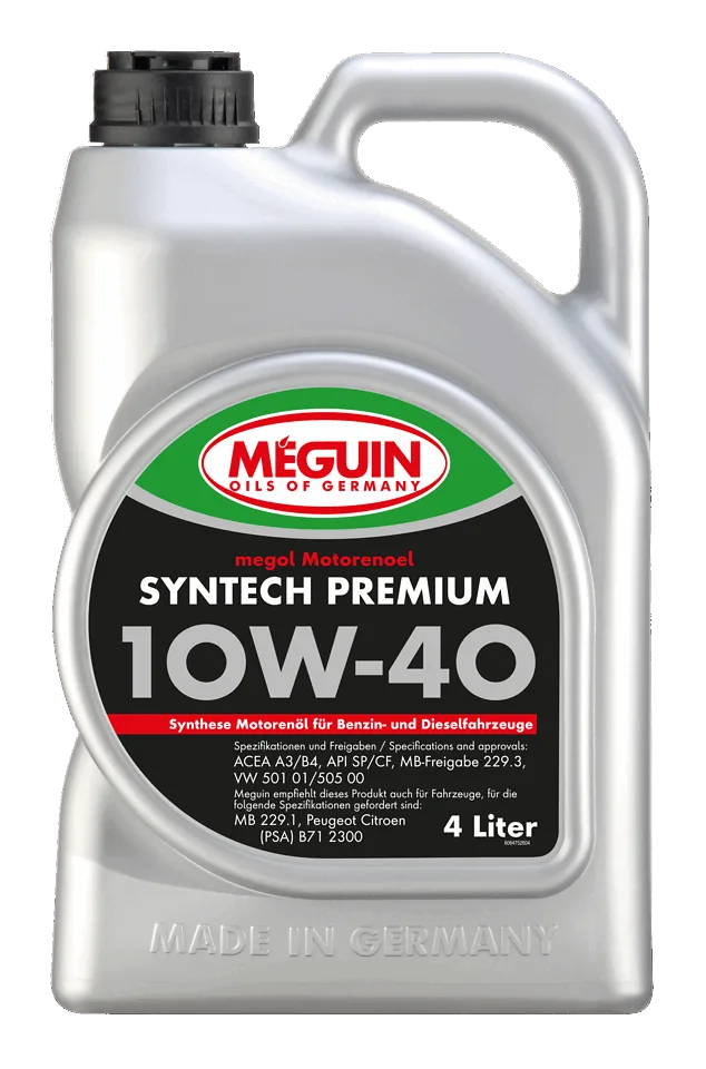 Моторна олива MEGUIN megol Syntech Premium 10W-40, 4 л
