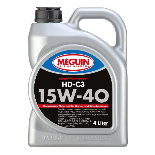 Моторна олива MEGUIN megol HD-C3 15W-40, 4 л