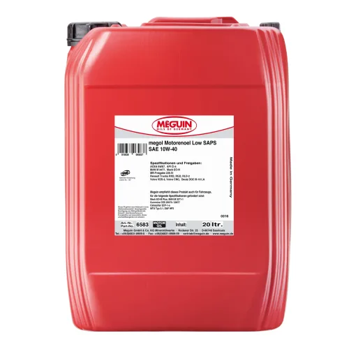 Моторна олива MEGUIN megol Low SAPS 10W-40, 20 л