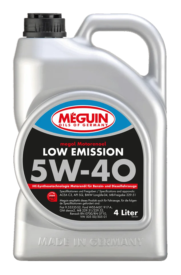 Моторна олива MEGUIN megol Low Emission 5W-40, 4 л