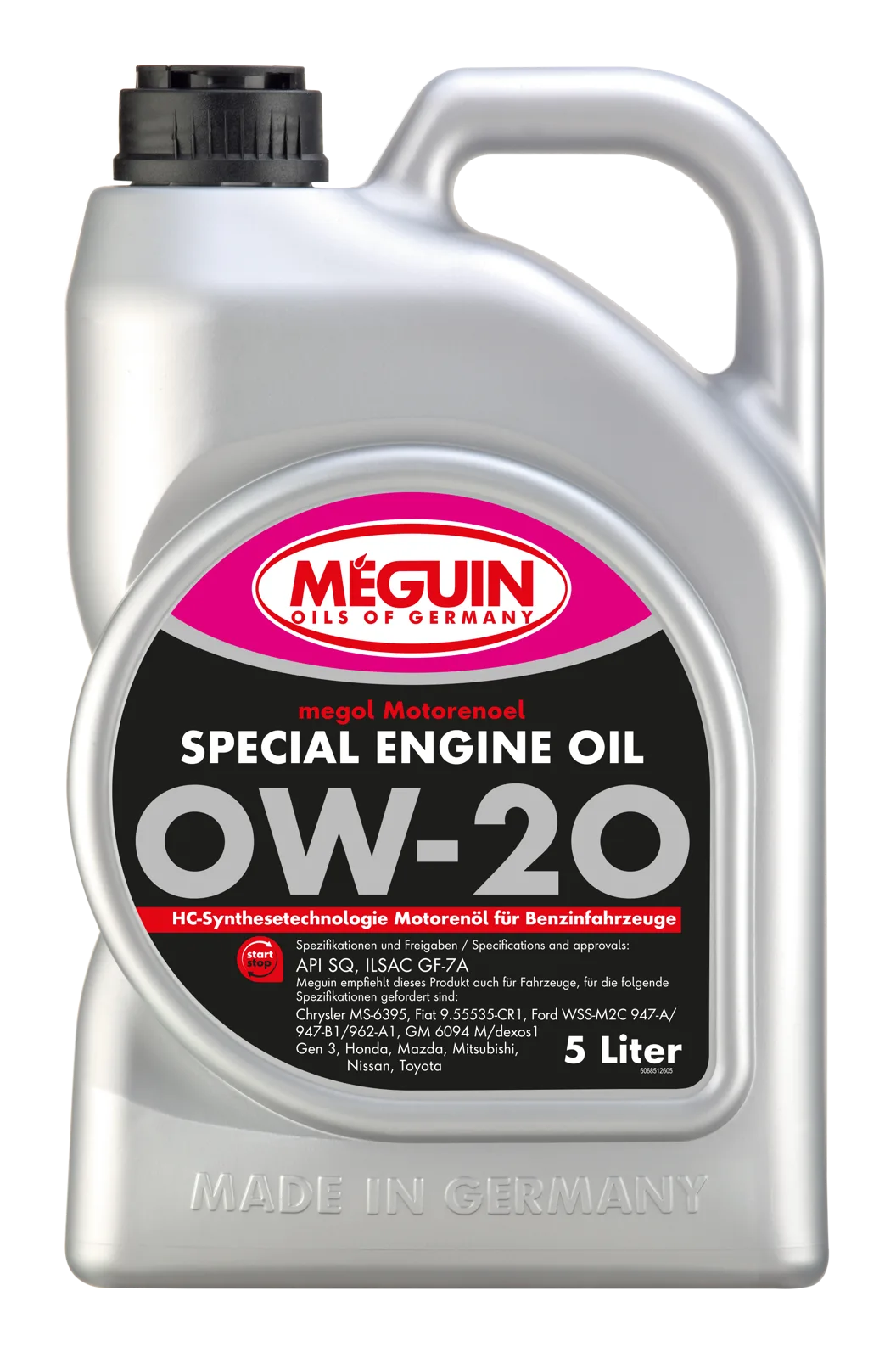 Моторна олива MEGUIN megol Special Engine Oil 0W-20, 5 л