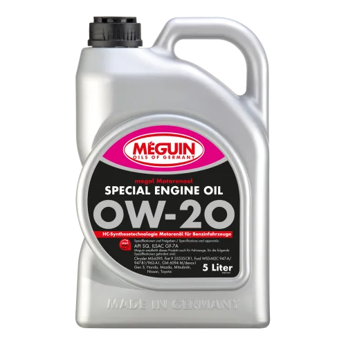 Моторна олива MEGUIN megol Special Engine Oil 0W-20, 5 л