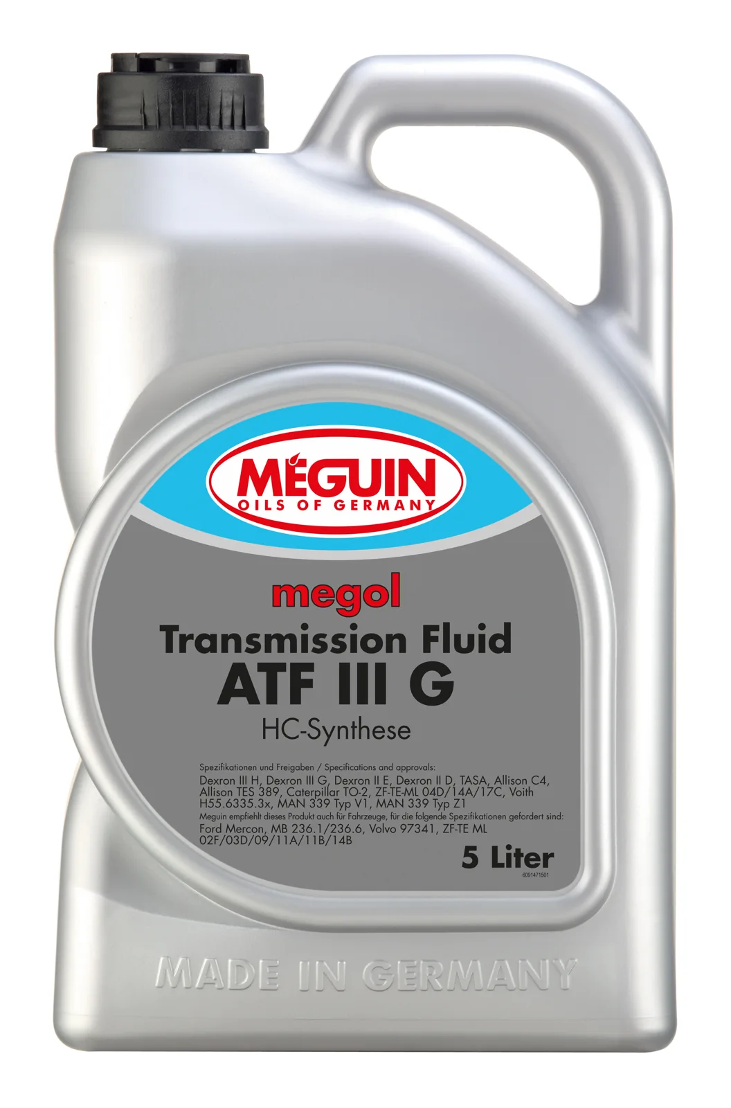 Трансмісійна олива MEGUIN megol Transmission-Fluid ATF III G, 5 л