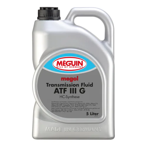 Трансмісійна олива MEGUIN megol Transmission-Fluid ATF III G, 5 л