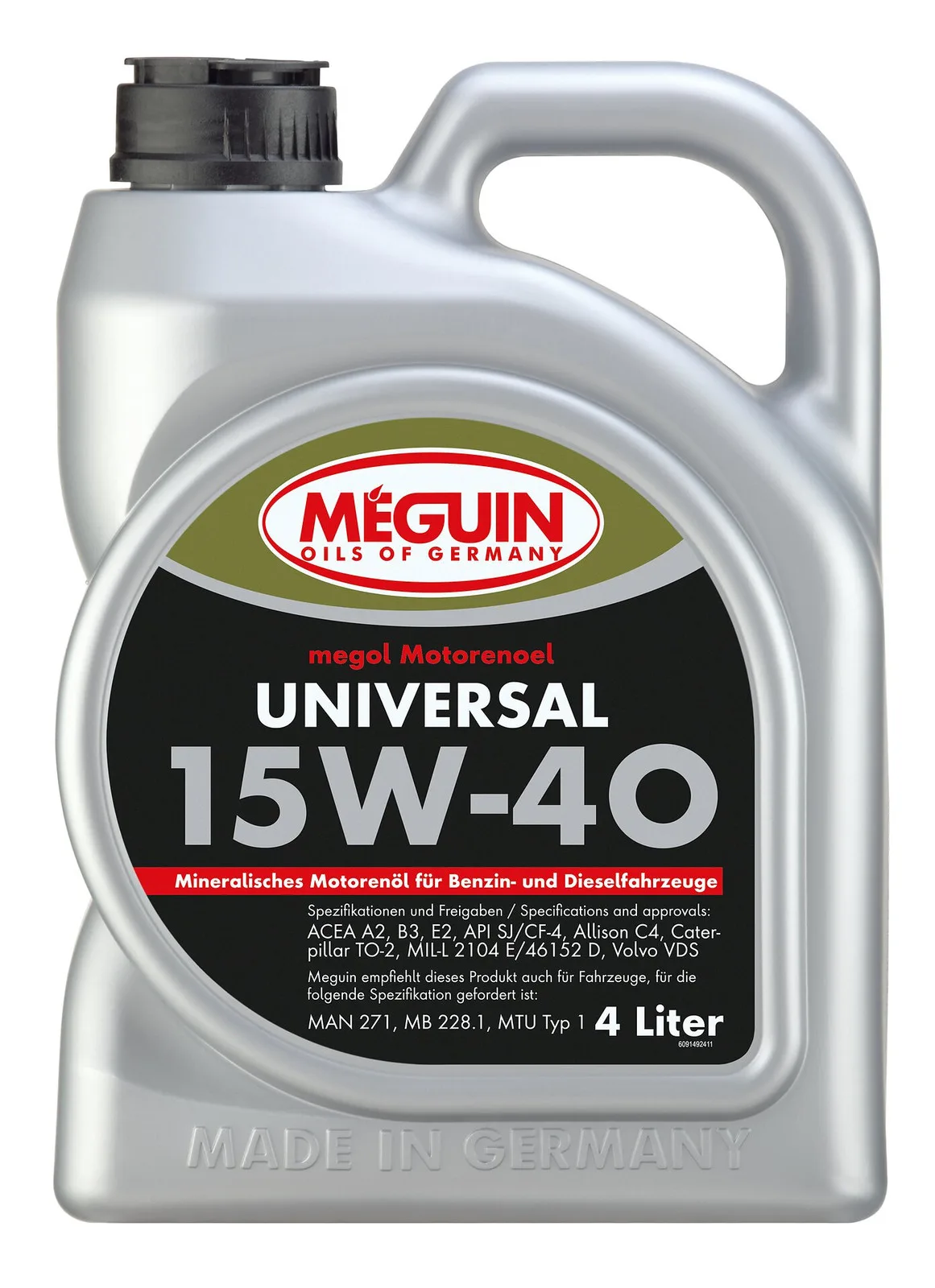 Моторна олива MEGUIN megol Universal 15W-40, 4 л